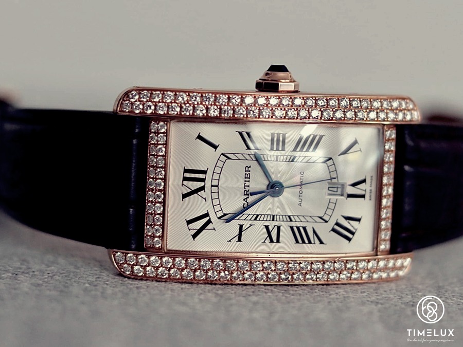 Đồng hồ Cartier cao cấp Tank Americaine