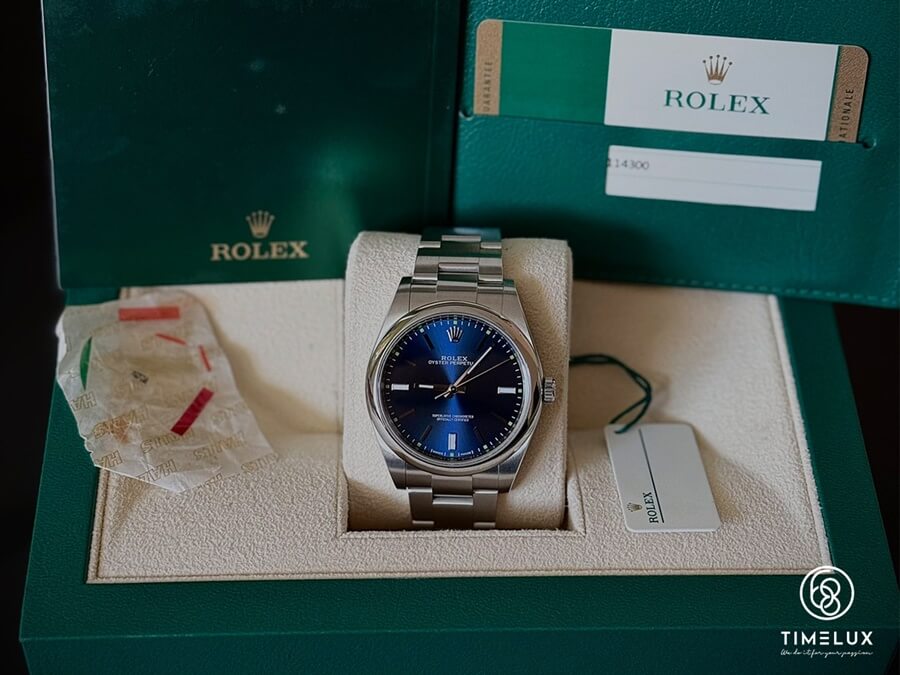 Rolex 114300 Blue Dial Oyster