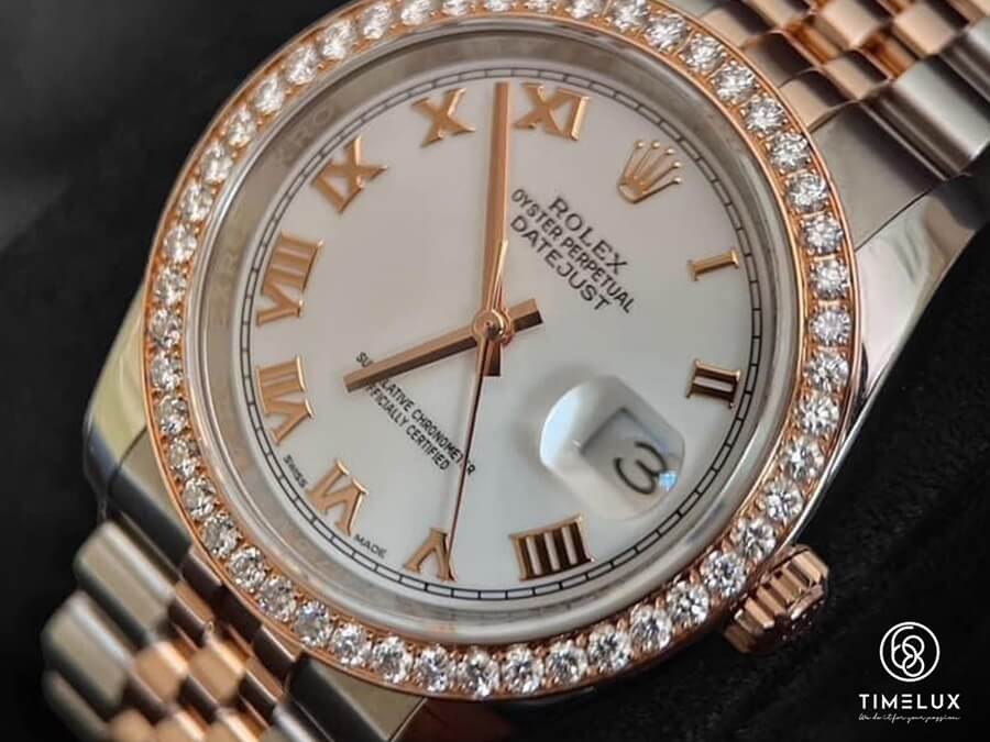 Rolex 116231 DateJust White Roman Numeral