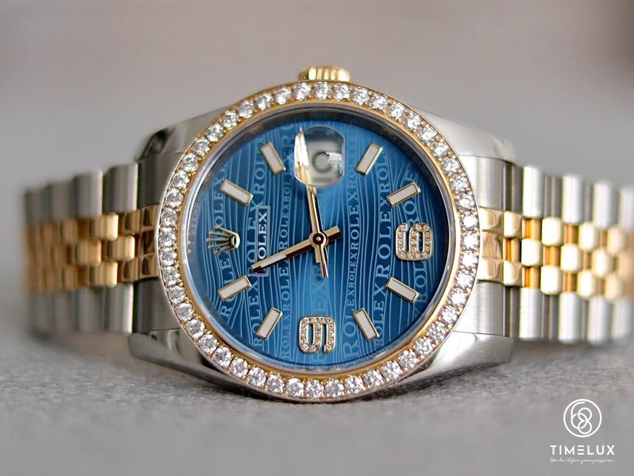 Rolex Datejust 116233 Blue Wave Dial 18K