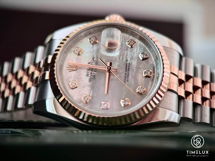 Chiếc đồng hồ Rolex Datejust 116231 MOP Dial Jubilee Gold/Steel 36mm