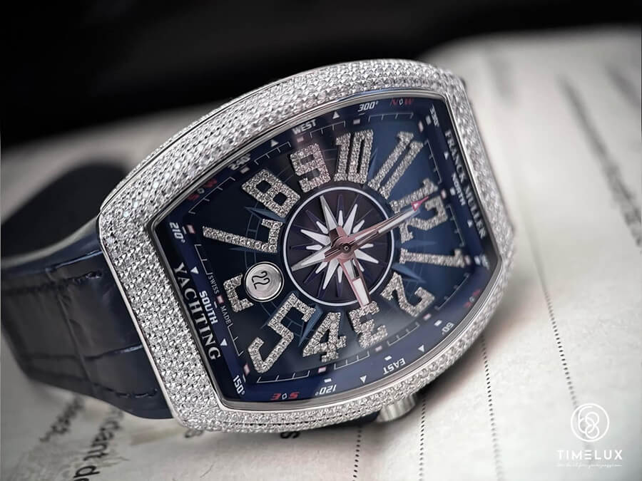 Đồng hồ Franck Muller V41 Yachting Blue Pave