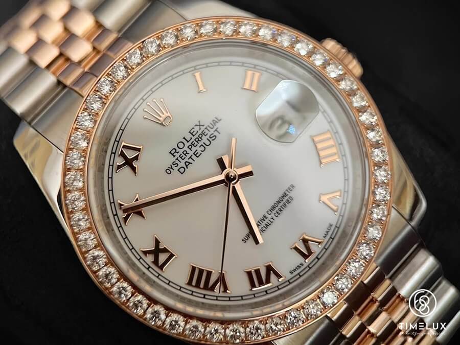 Đồng hồ Rolex 116231 DateJust White Roman Numeral