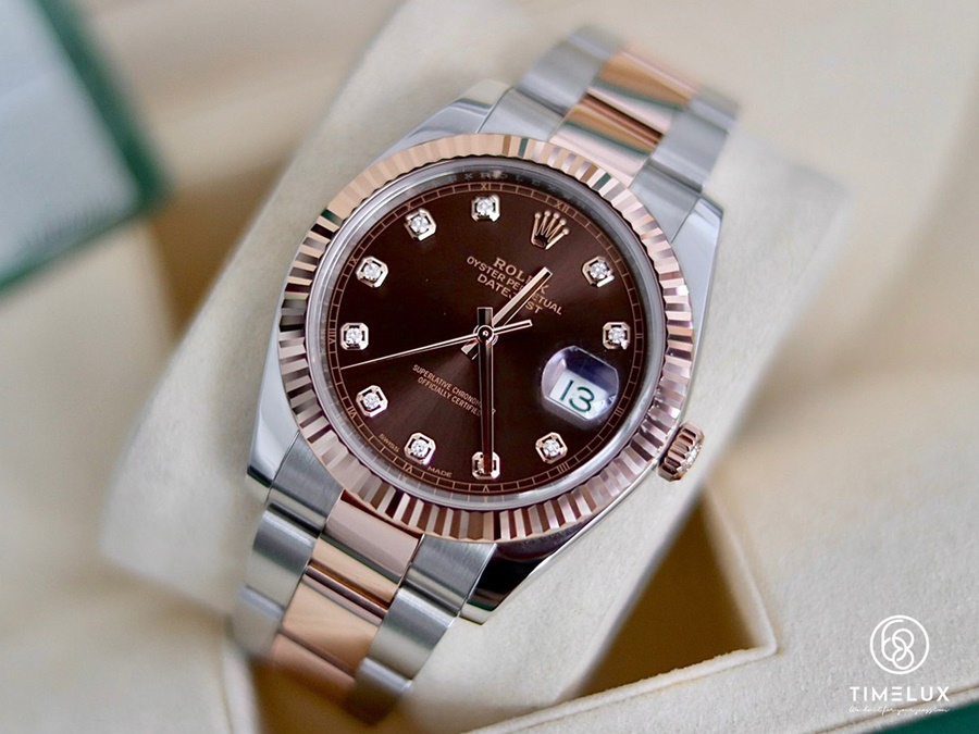 Đồng hồ Rolex 126331 Datejust Chocolate Dial Rose Gold/Steel