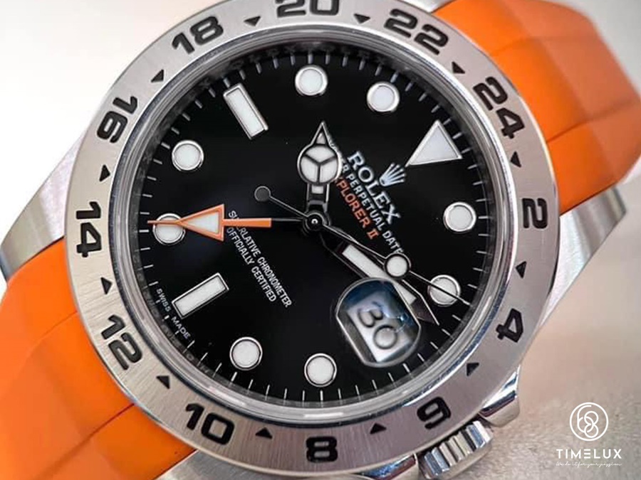 Đồng hồ Rolex 216570 Exolorer II GMT Black Fullset 42mm