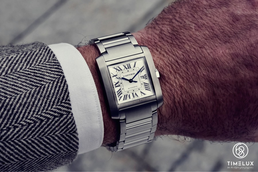 Đồng hồ Cartier Tank Francaise mang đậm phong cách hoàng gia