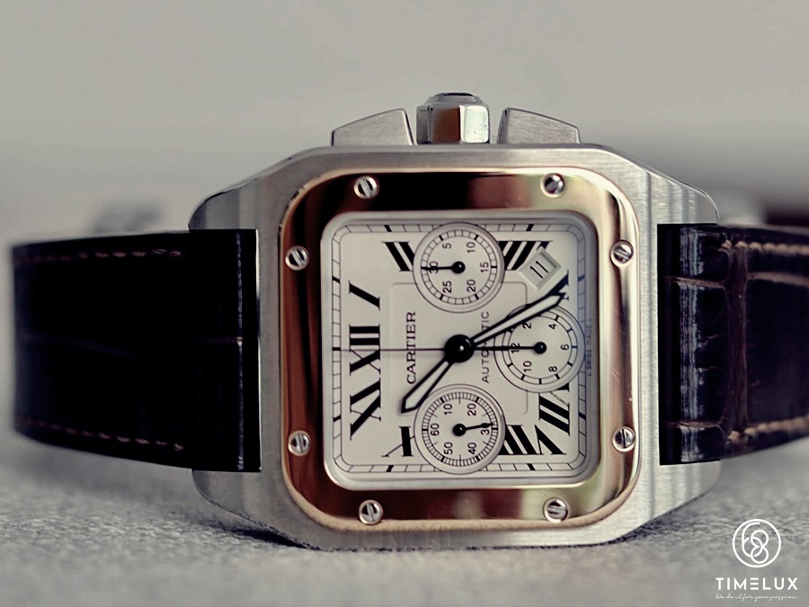 Cartier Santos 100 Chronograph Automatic được ưa chuộng bởi thiết kế tinh tế