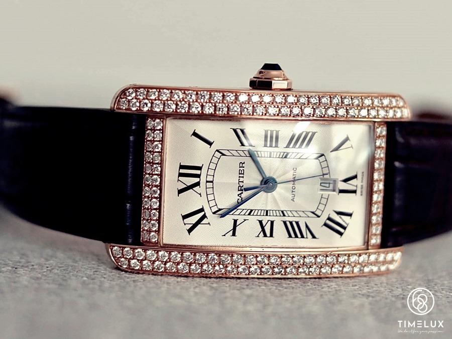 Đồng hồ diamond Cartier thanh lịch