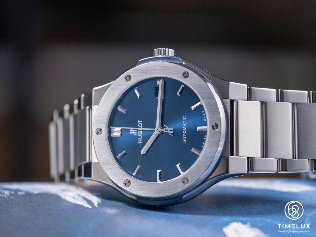 Hublot Classic Fusion 45mm Mặt Số Xanh Fullset 2019 Tình Trạng Used