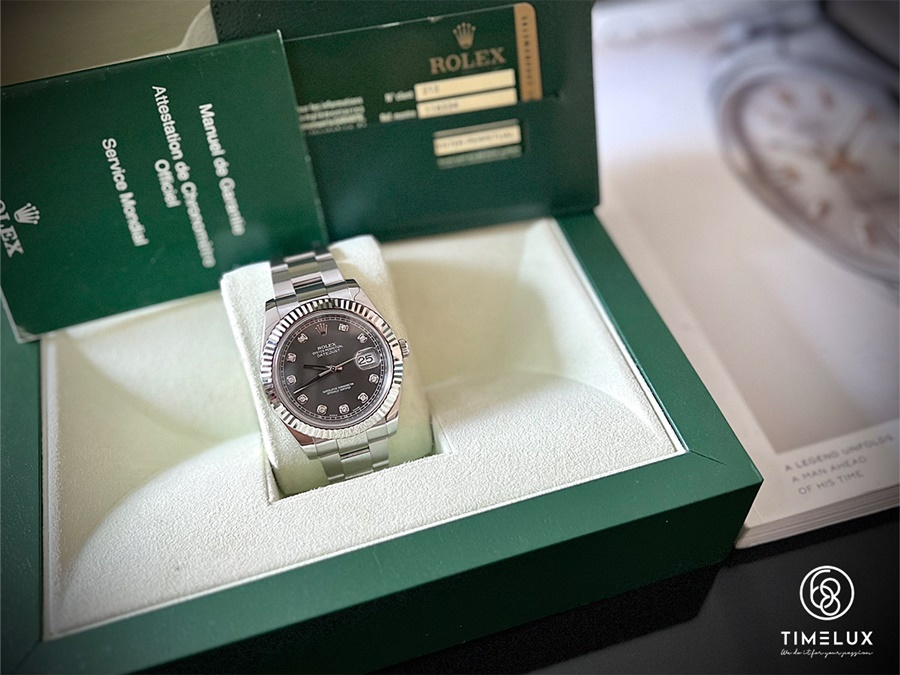 Mẫu đồng hồ nam Rolex 116334 Datejust Rhodium Dial