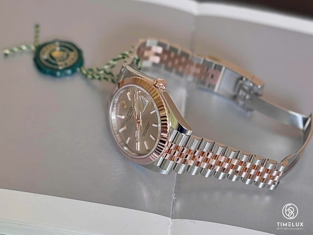 Rolex 126331 Datejust Sundust Index Jubilee Dial Rose Gold/Steel Automatic