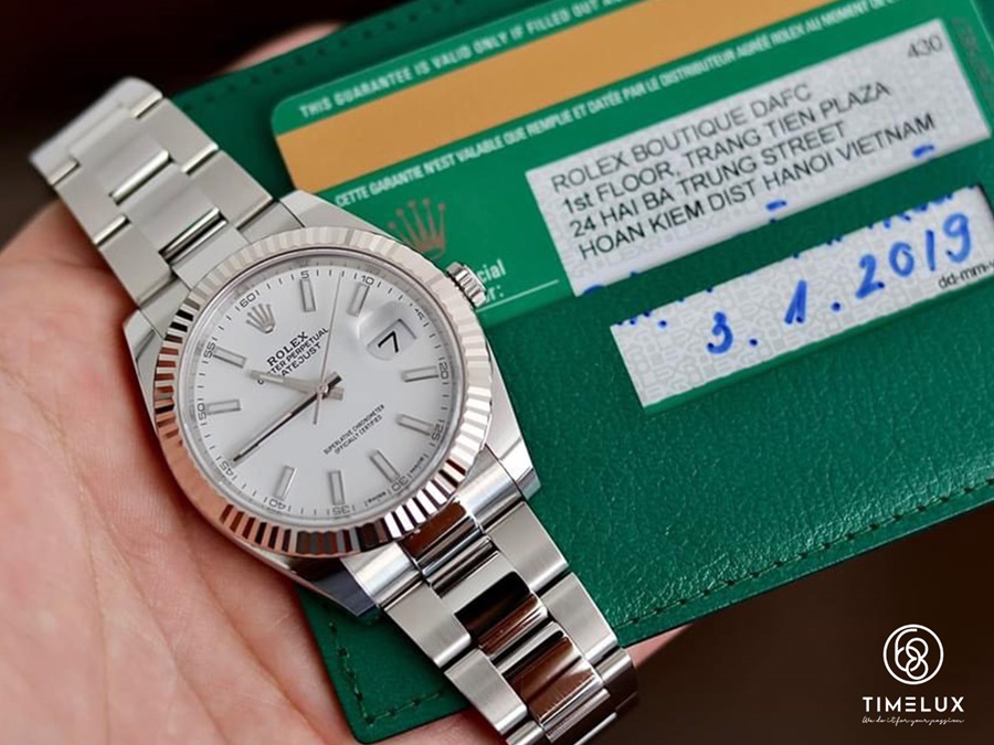 Rolex 126334 Datejust White Index Dial 41mm