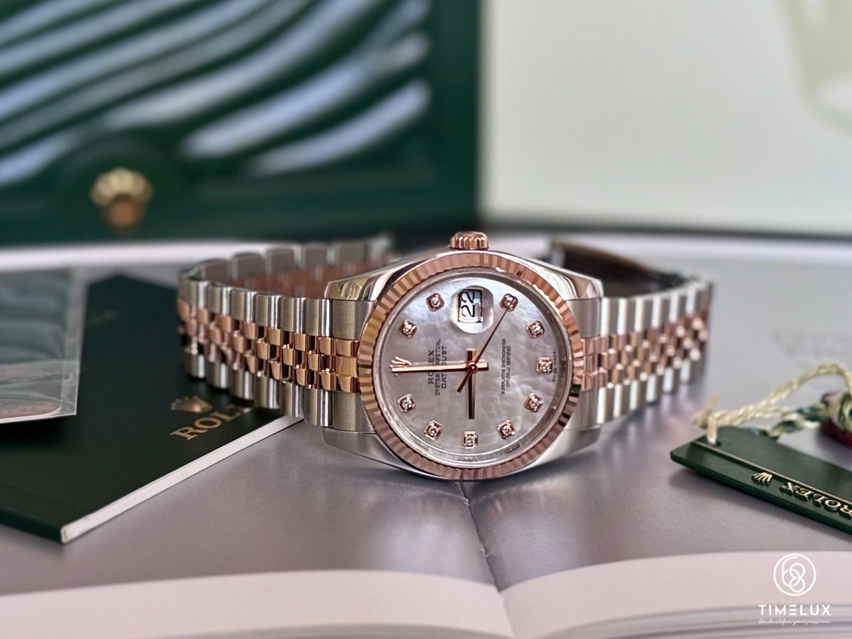 Rolex Datejust 116231 MOP Dial Jubilee RoseGold/Steel 36mm Fullset