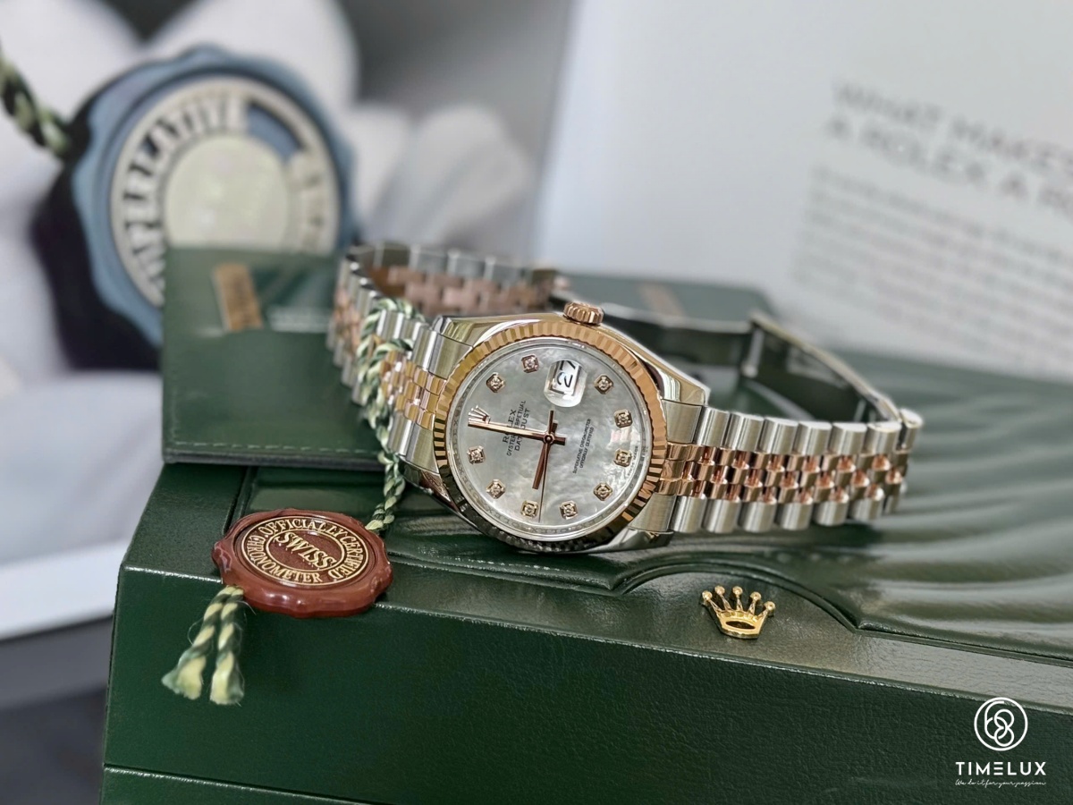 Rolex Datejust 116231 MOP Dial Jubilee RoseGold/Steel 36mm 