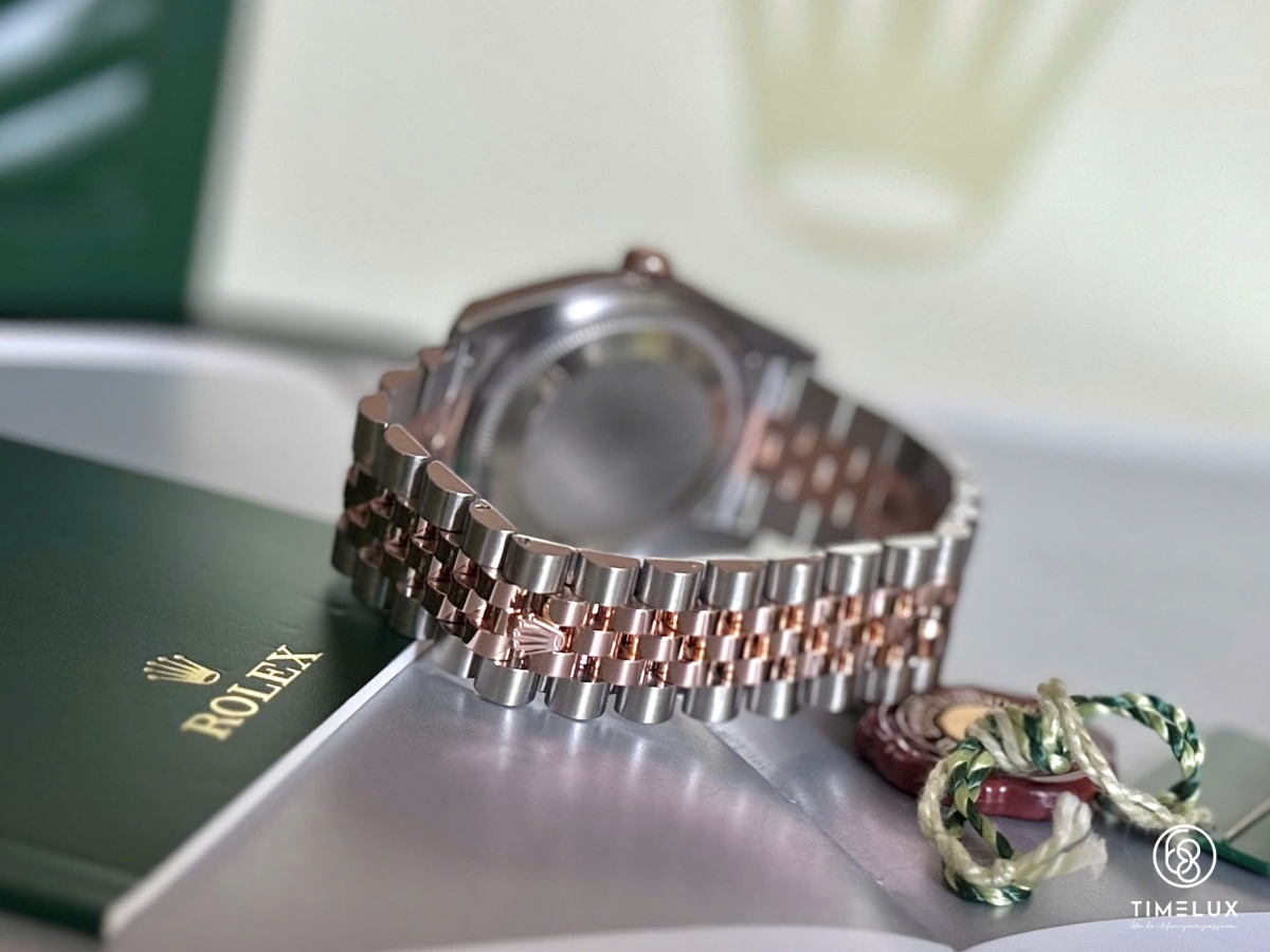 Rolex Datejust 116231 Mặt Xà Cừ Trắng Dây Jubilee RoseGold/Steel 36mm