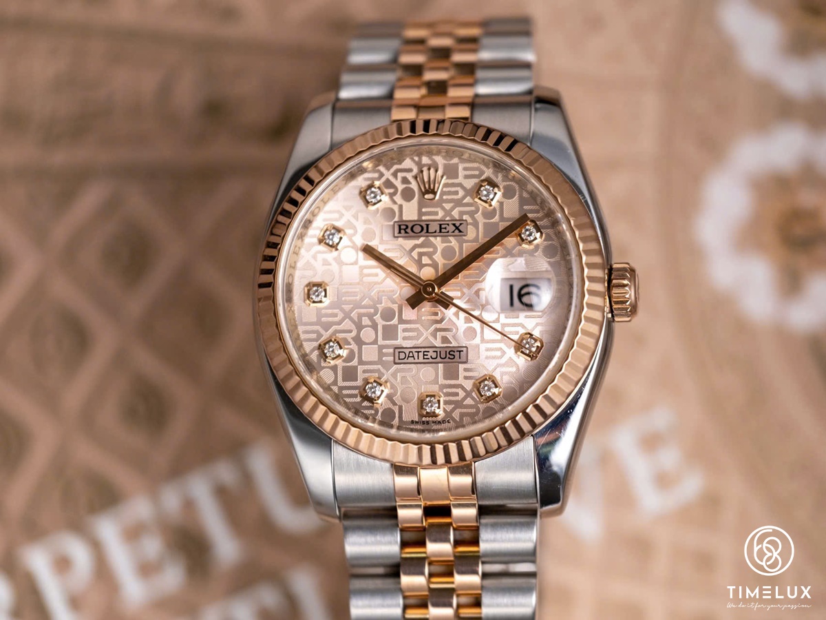 Rolex Datejust 116231 Vi Tính Hồng RoseGold/Steel 36mm Fullset