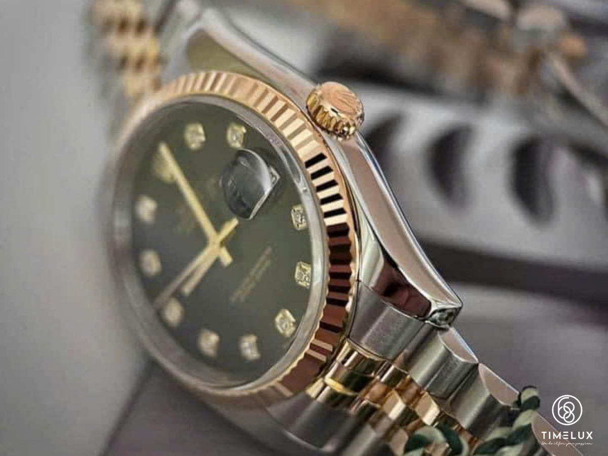 Rolex Datejust 116233 Mặt Số Đen Dây Jubilee Vàng/Thép 36mm Full Box