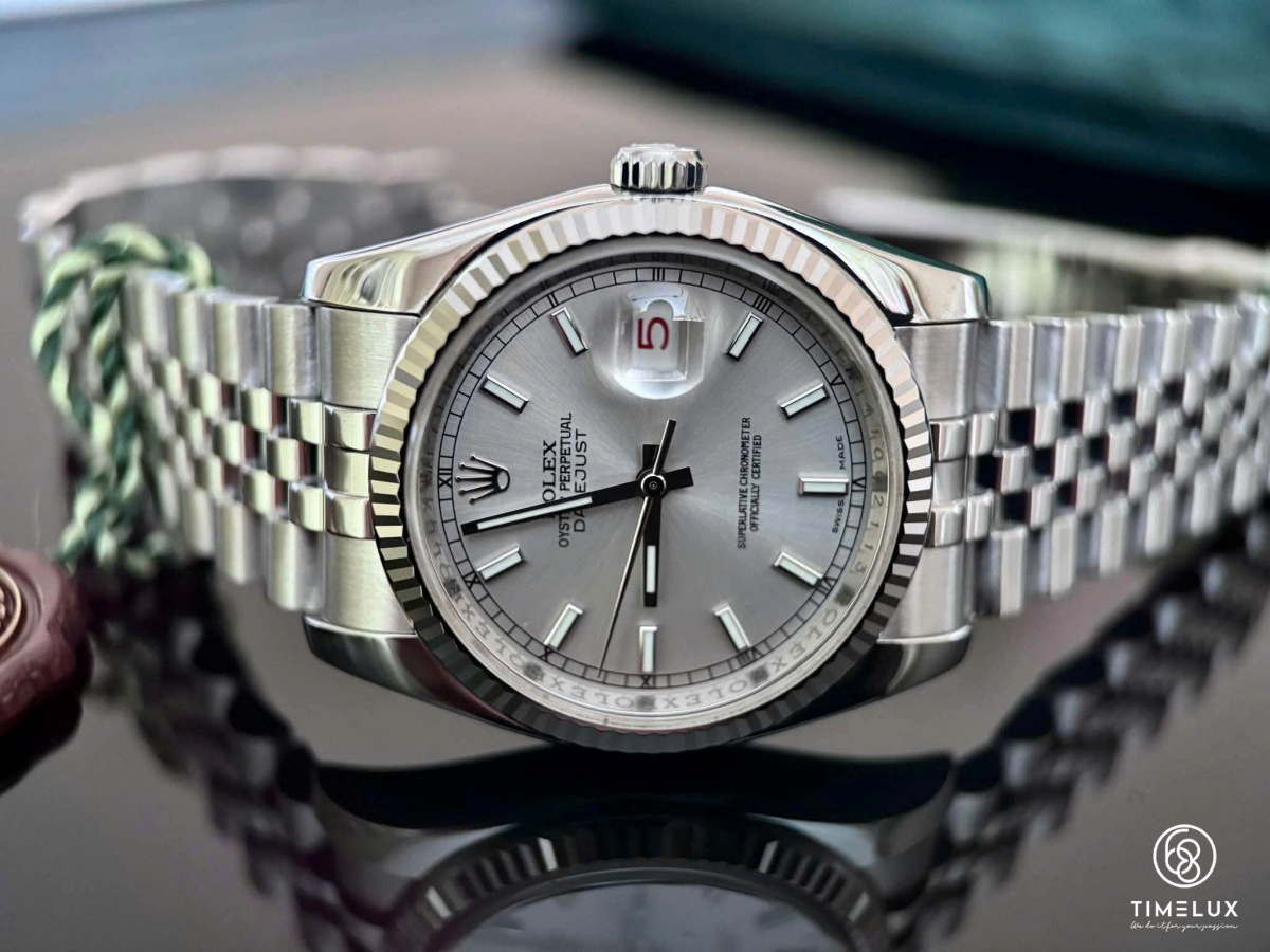 RL 116234 Datejust Index Silver Dial 36mm