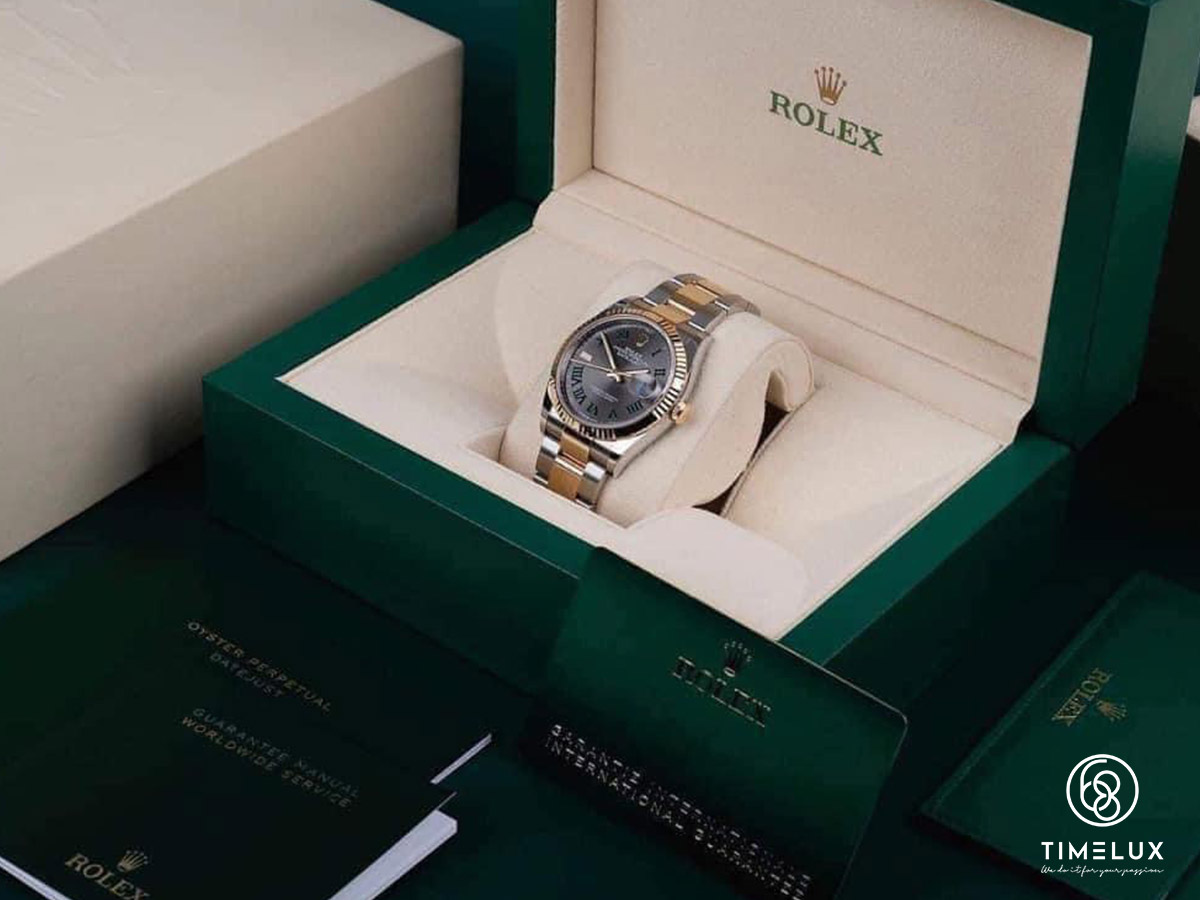 Rolex 126233 Mark II Wimbledon Gold/Steel 36mm Fullset 2021