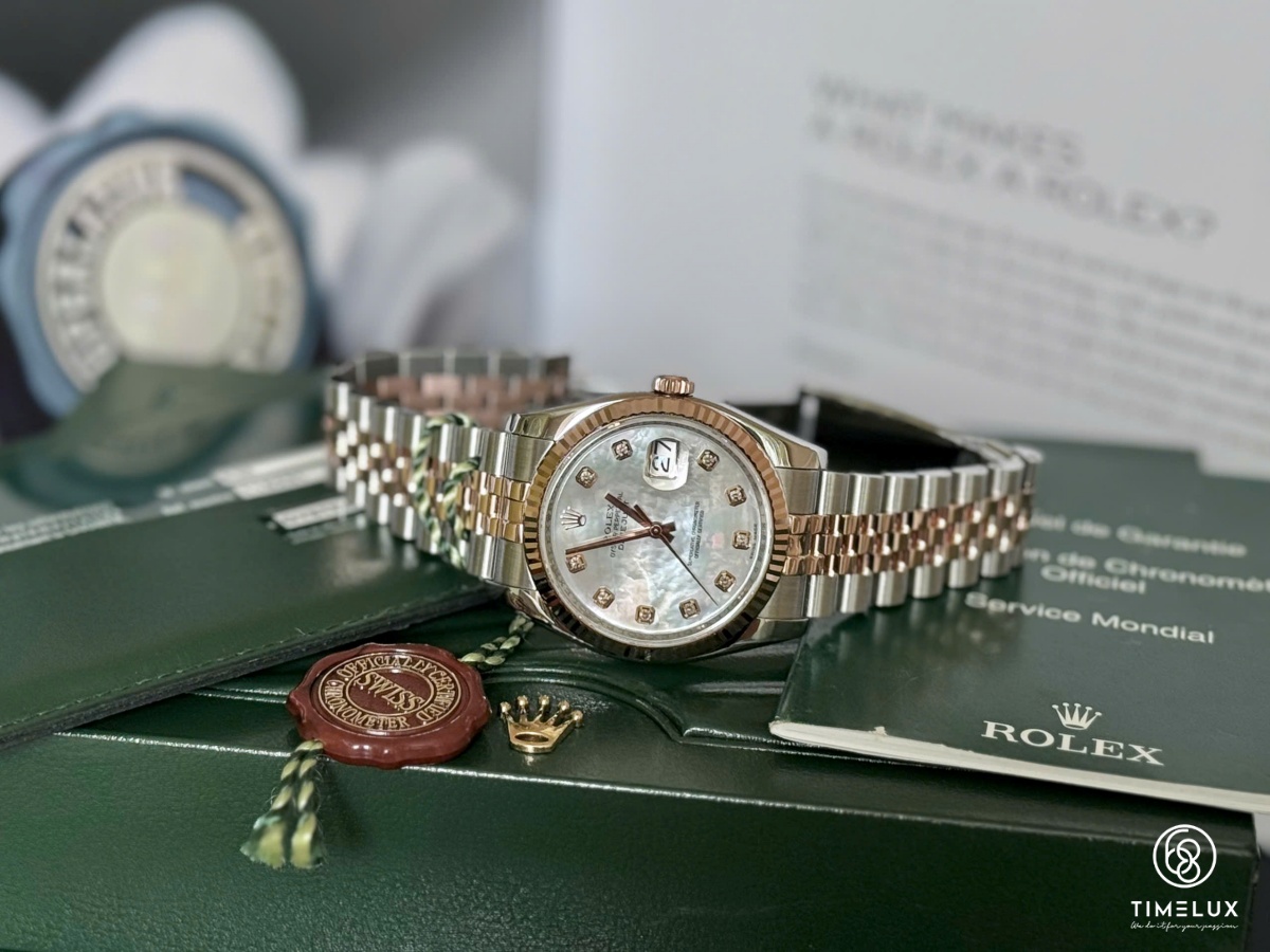 Rolex Datejust 116231 MOP Dial Jubilee RoseGold/Steel 36mm