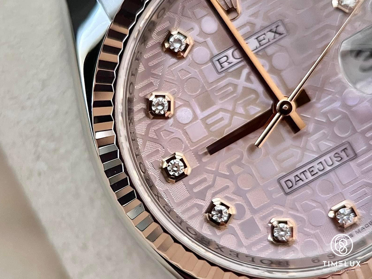 Rolex Datejust 116231 vi tính hồng Jubilee RoseGold/Steel 36mm