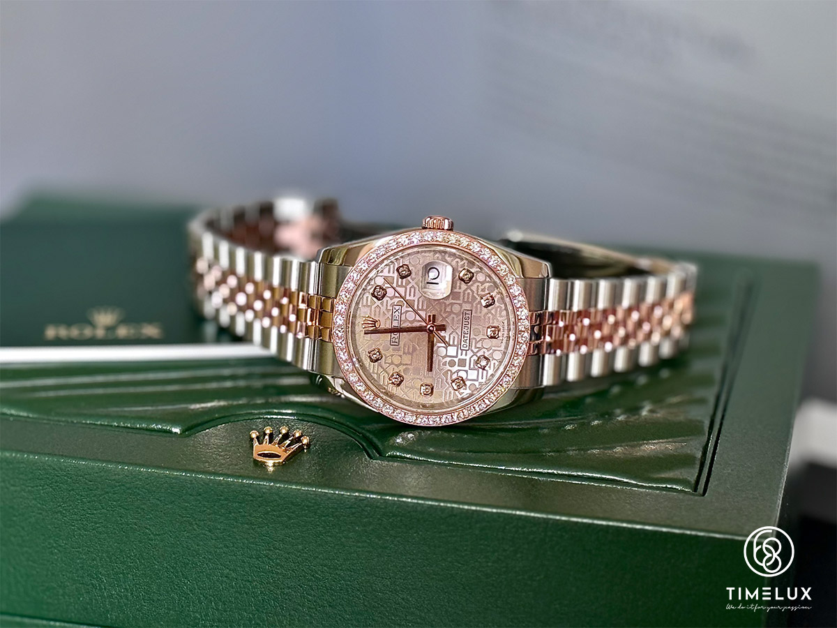 Rolex Datejust 116231 vi tính hồng RoseGold/Steel 36mm