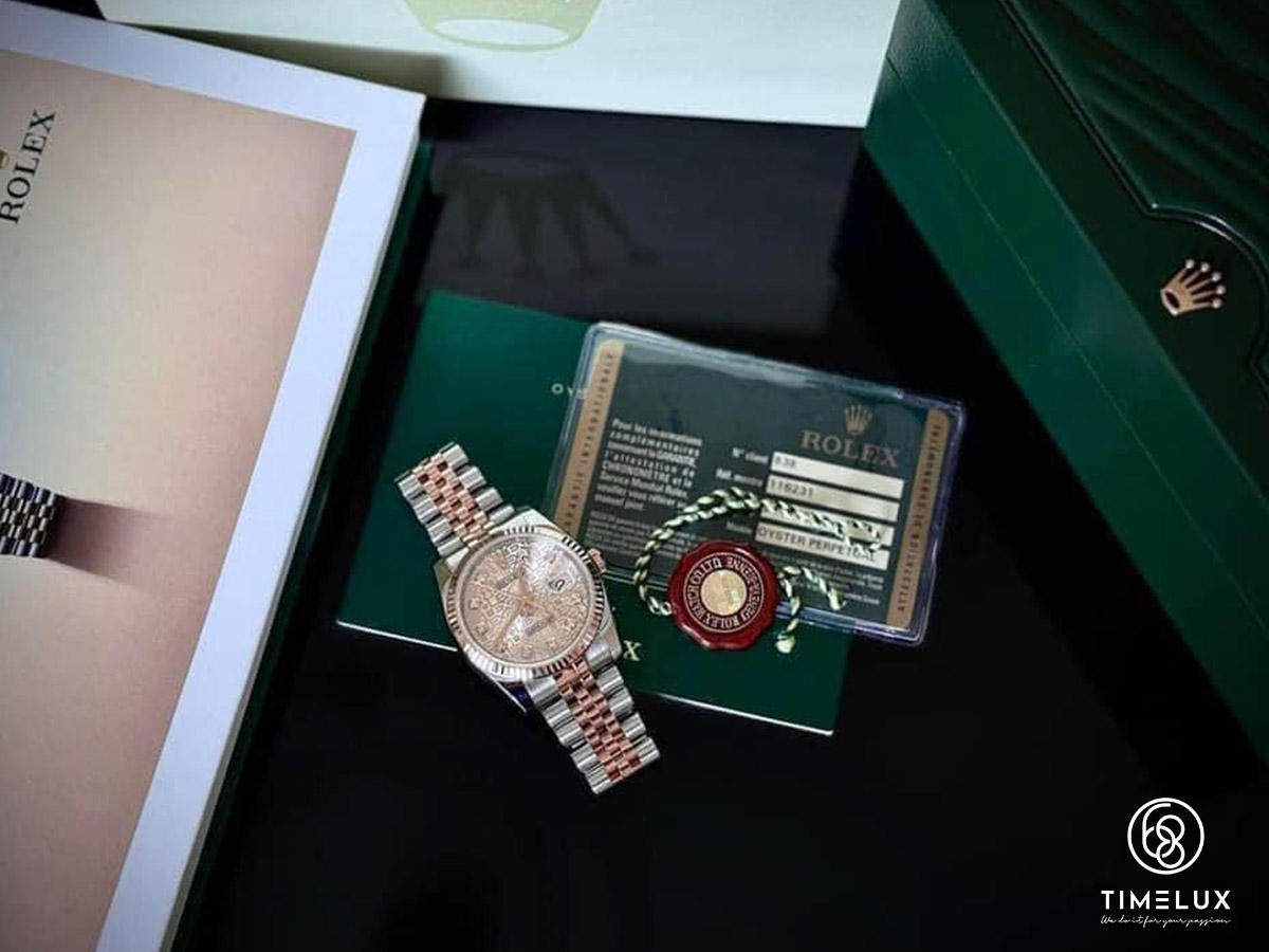 Rolex Datejust 116231 vi tính hồng RoseGold/Steel 36mm