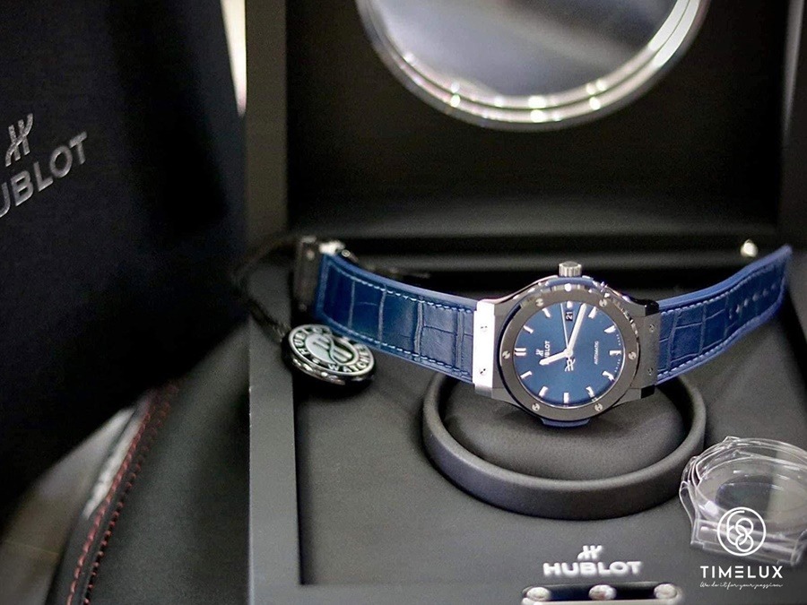 Đồng hồ đeo tay Hublot Unico Titanium Blue